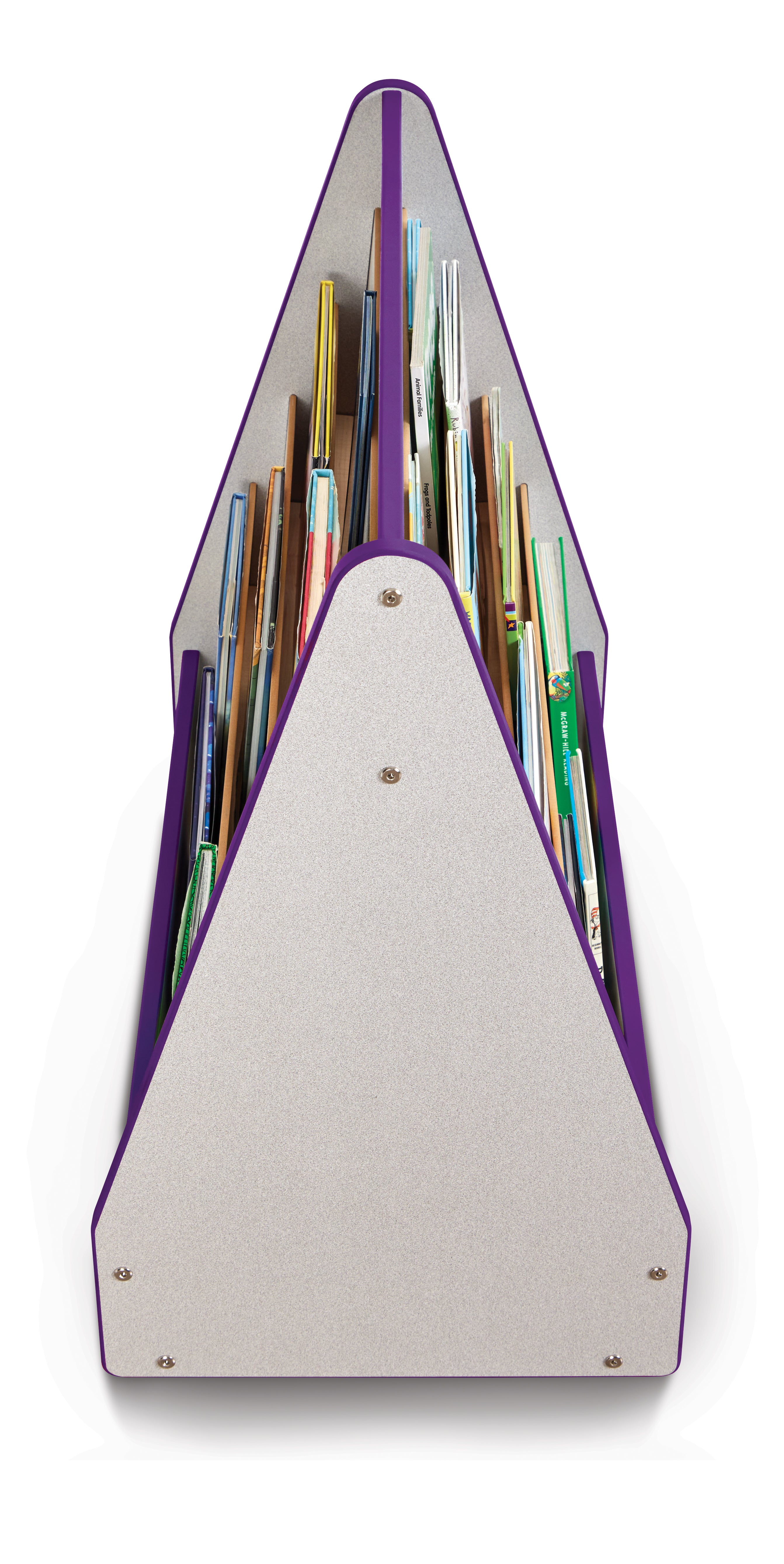 Rainbow Accents® Double Sided Pick-a-Book Stand - Mobile - Purple