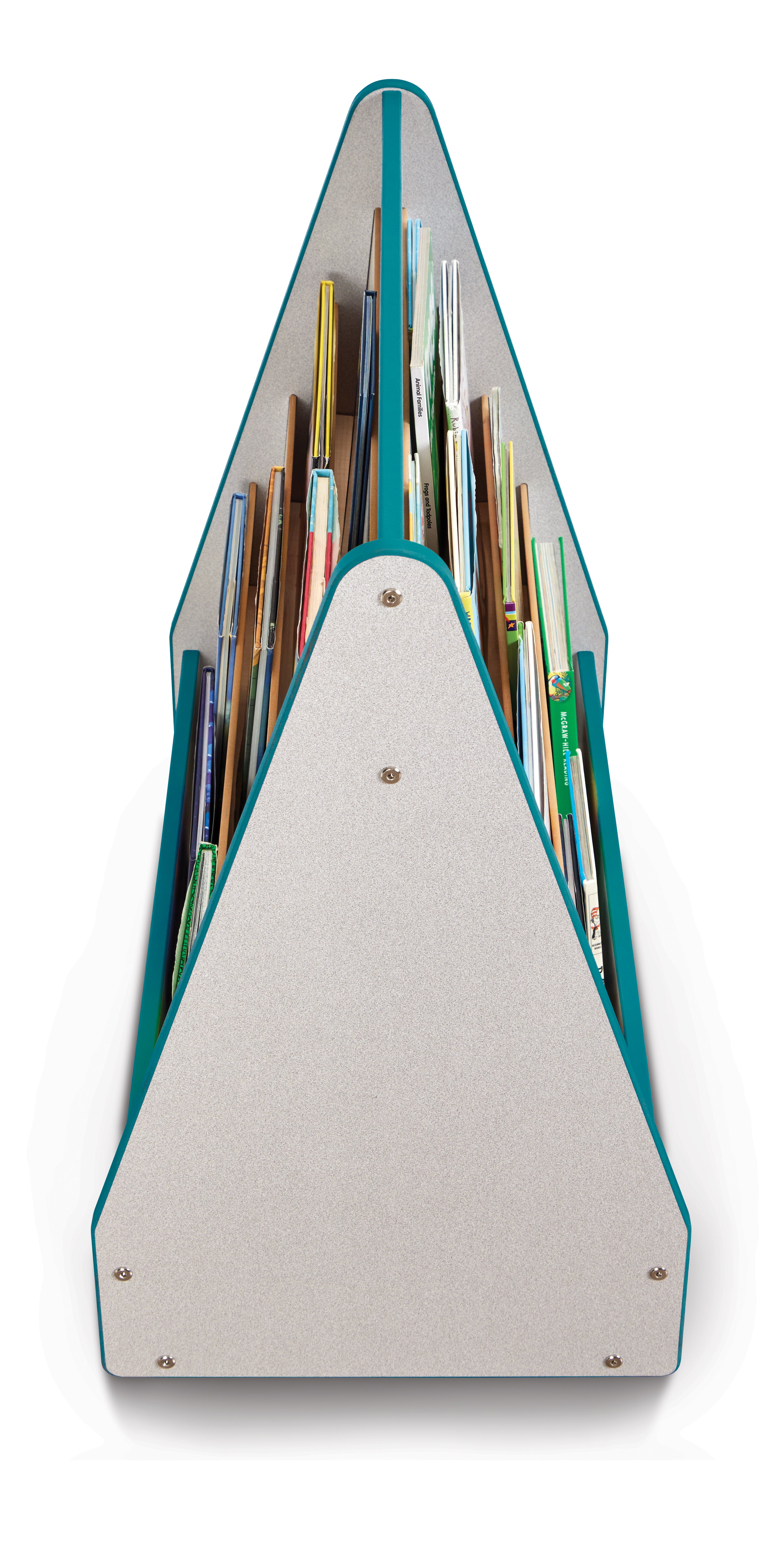 Rainbow Accents® Double Sided Pick-a-Book Stand - Mobile - Teal