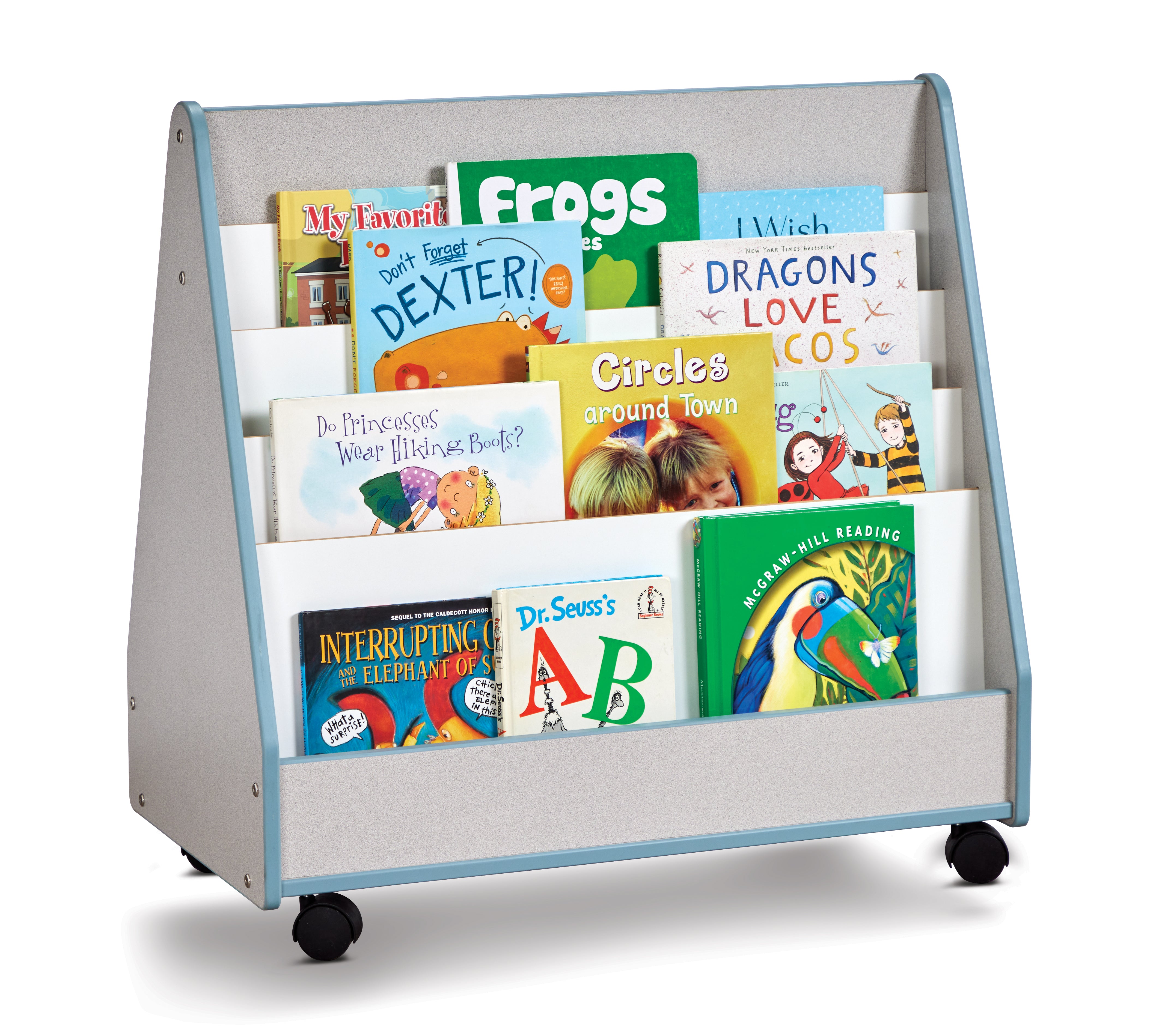 Rainbow Accents® Double Sided Pick-a-Book Stand - Mobile - Coastal Blue