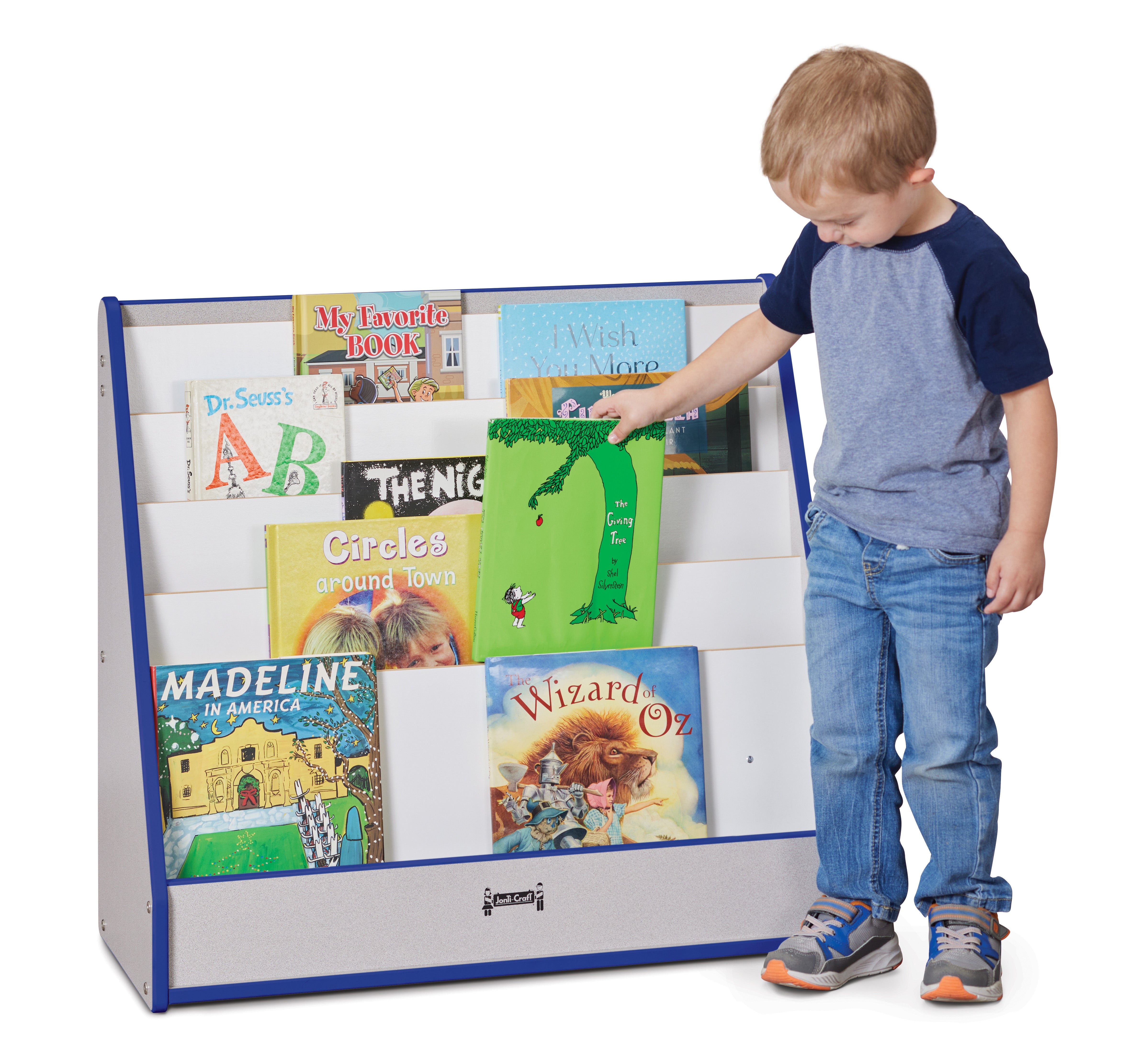 Rainbow Accents® Flushback Pick-a-Book Stand - Blue