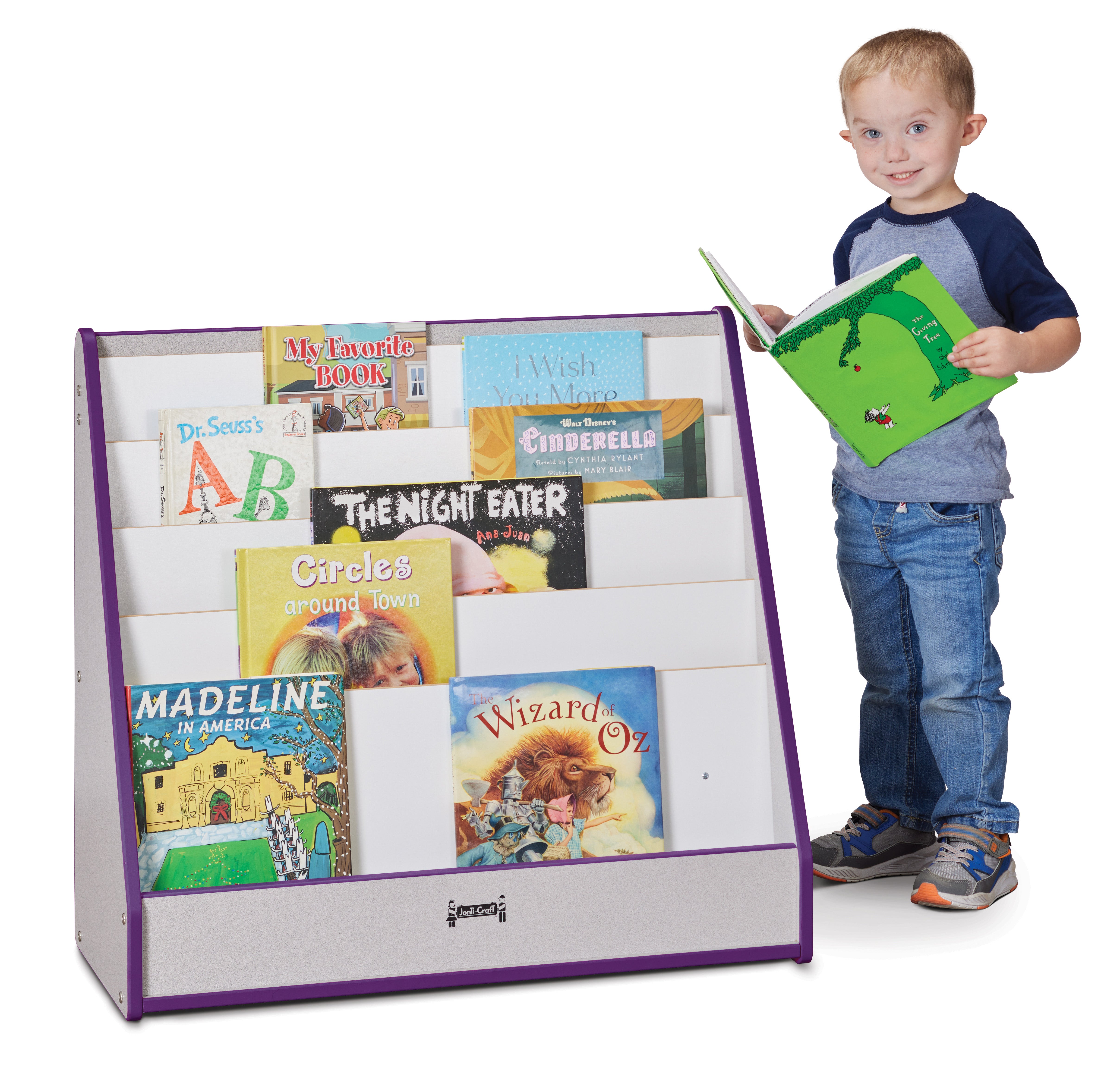 Rainbow Accents® Flushback Pick-a-Book Stand - Purple