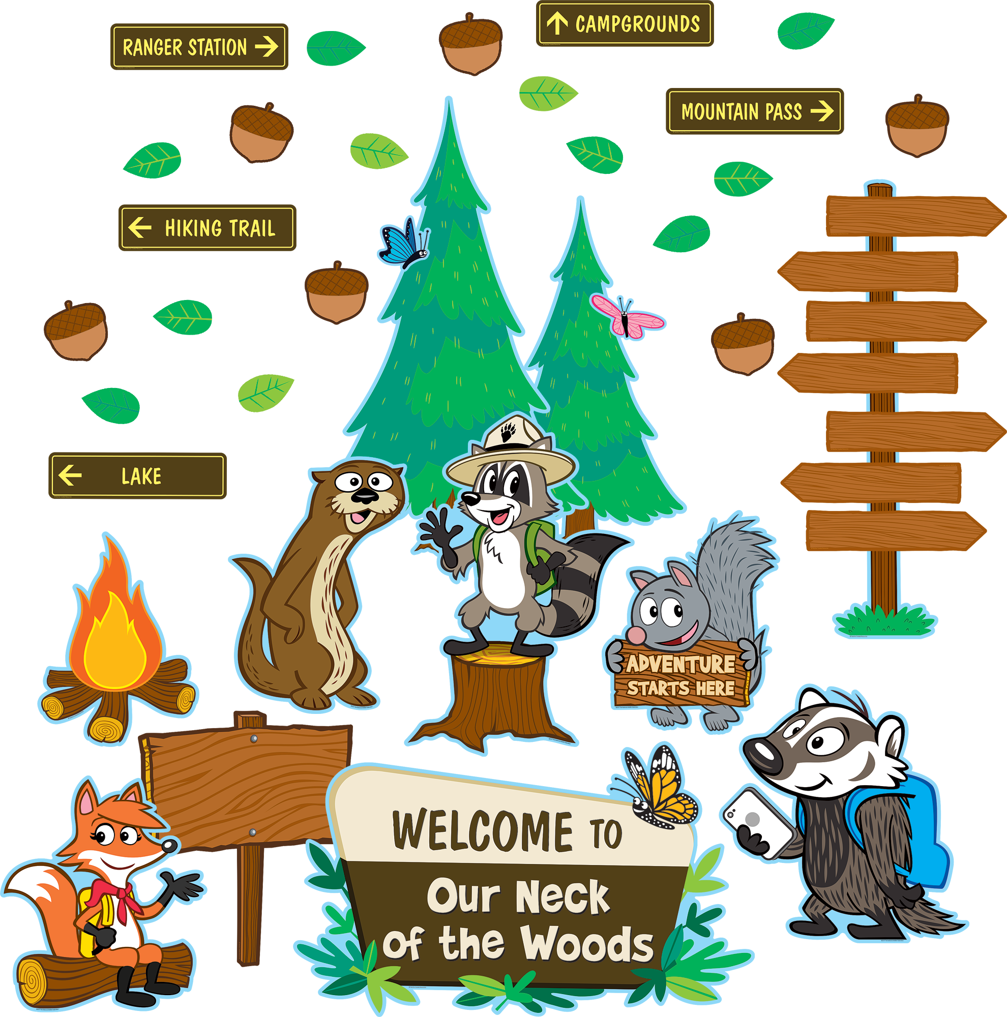 Ranger Rick® Welcome to Our Neck of the Woods Bulletin Board