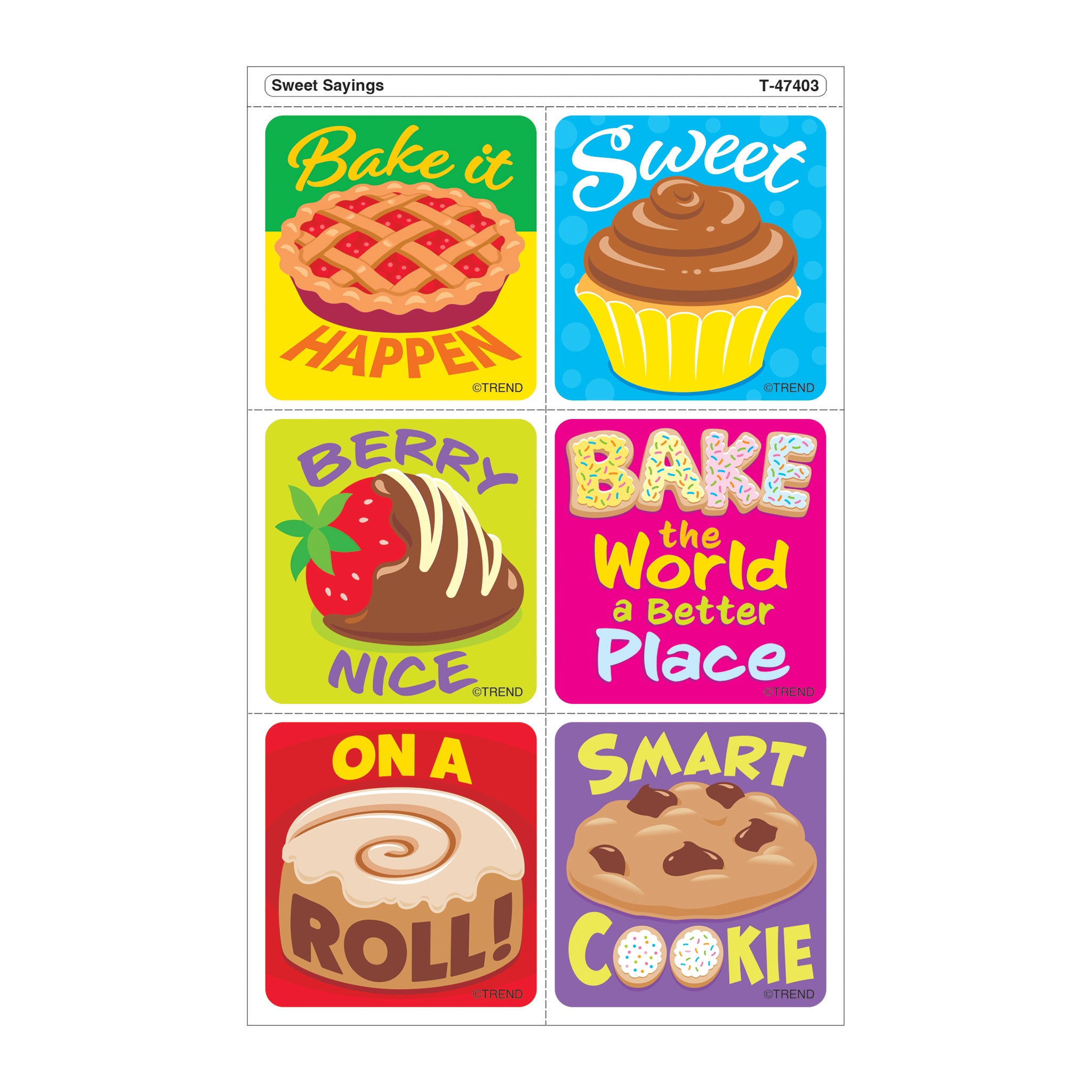 Sweet Sayings Tear & Share Stickers®, 30 Count
