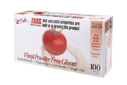 OmniShield Vinyl Powder Free Clear Food Service Gloves with AMS Technology (Large), 100 Pcs/Box, 10 Box/Cs