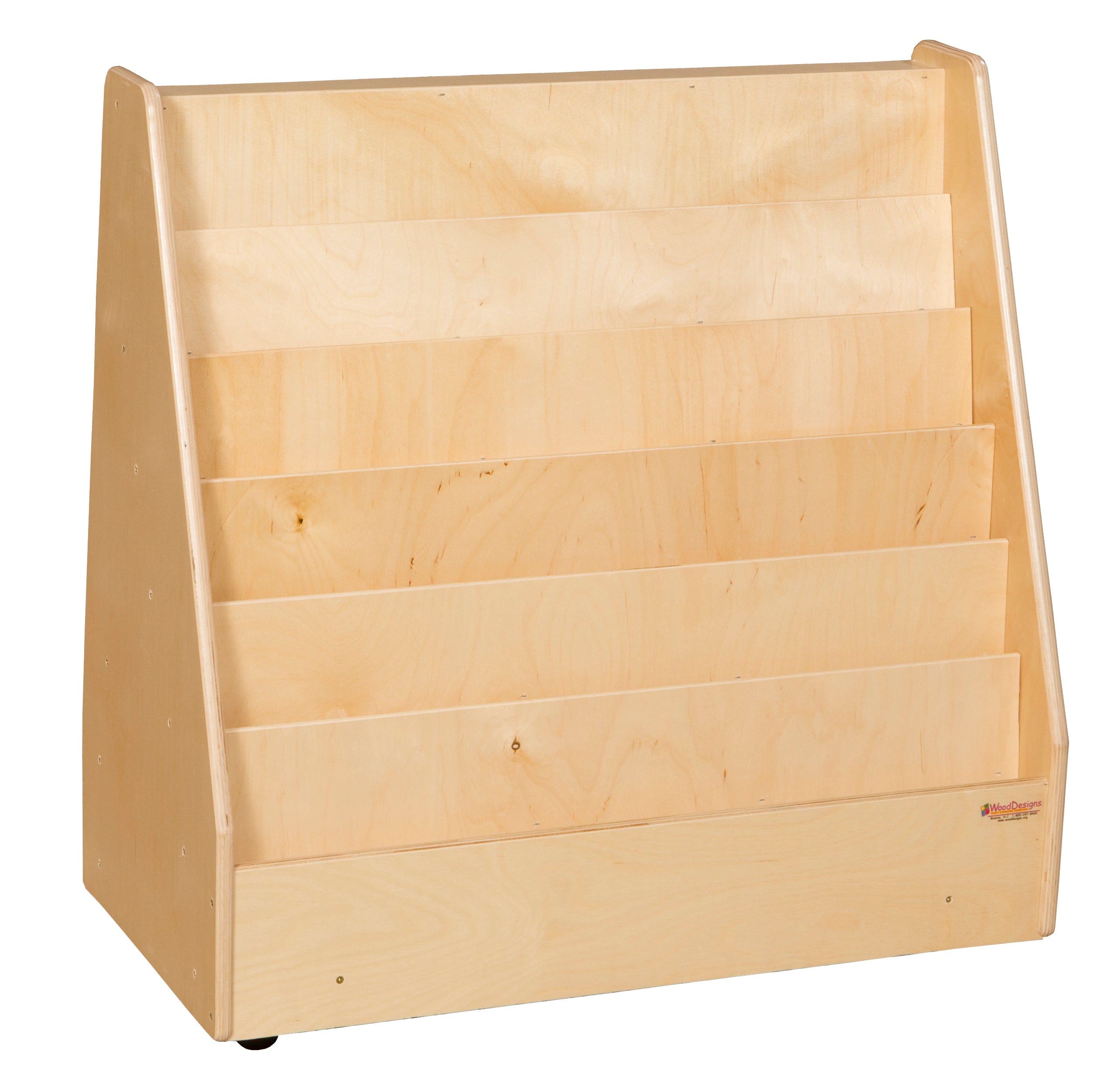 Book Storage & Display with Markerboard, (4) Translucent Letter Trays