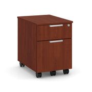 OfficeSource Laminate Mobile Box and File Pedestal - Cherry