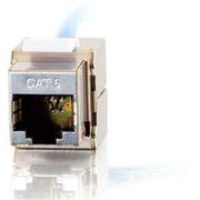 C2G 35212 180° Cat6 RJ45 UTP Shielded Keystone Jack - Silver
