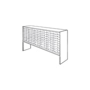 Mailflow Systems Sorter, Open Back w/ 9" Elevation; 36 Sorting Pockets 15”D without Plexi Doors