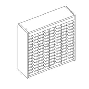 Mailflow Systems Sorter, Open Back; 56 Sorting Pockets 15”D without Plexi Doors