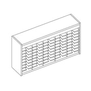 Mailflow Systems Sorter, Open Back; 45 Sorting Pockets 15”D without Plexi Doors