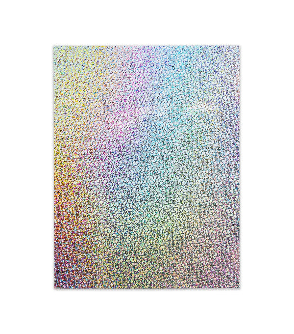 Holographic Poster Board / 12 pt  20"x26" - Sparkle Silver
