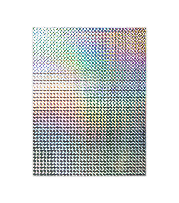 Holographic Poster Board / 12 pt  20"x26" - Mosaic Silver