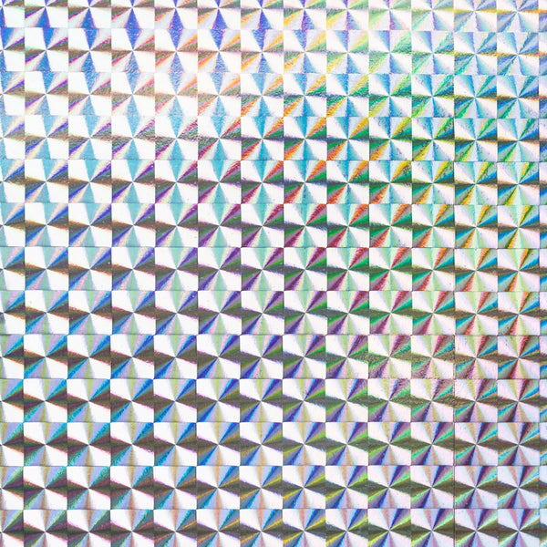 Holographic Poster Board / 12 pt  20"x26" - Mosaic Silver