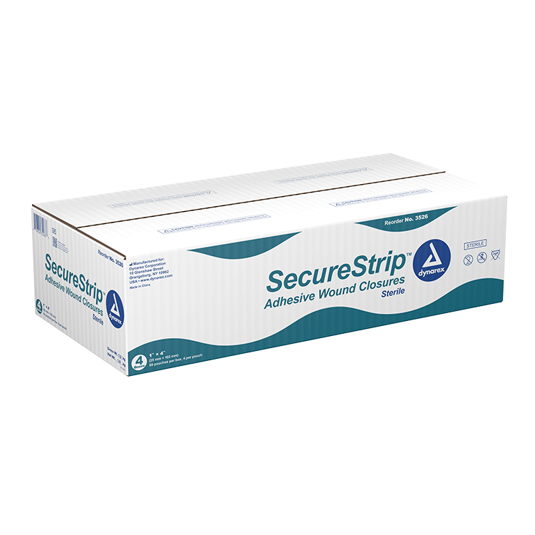 SecureStrip Adhesive Wound Closures - Sterile, 1" x 4" - 50 pcs per Box/4 boxes per Case