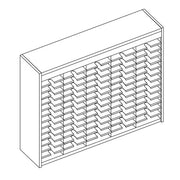 Mailflow Systems Sorter, Open Back; 70 Sorting Pockets 15”D without Plexi Doors