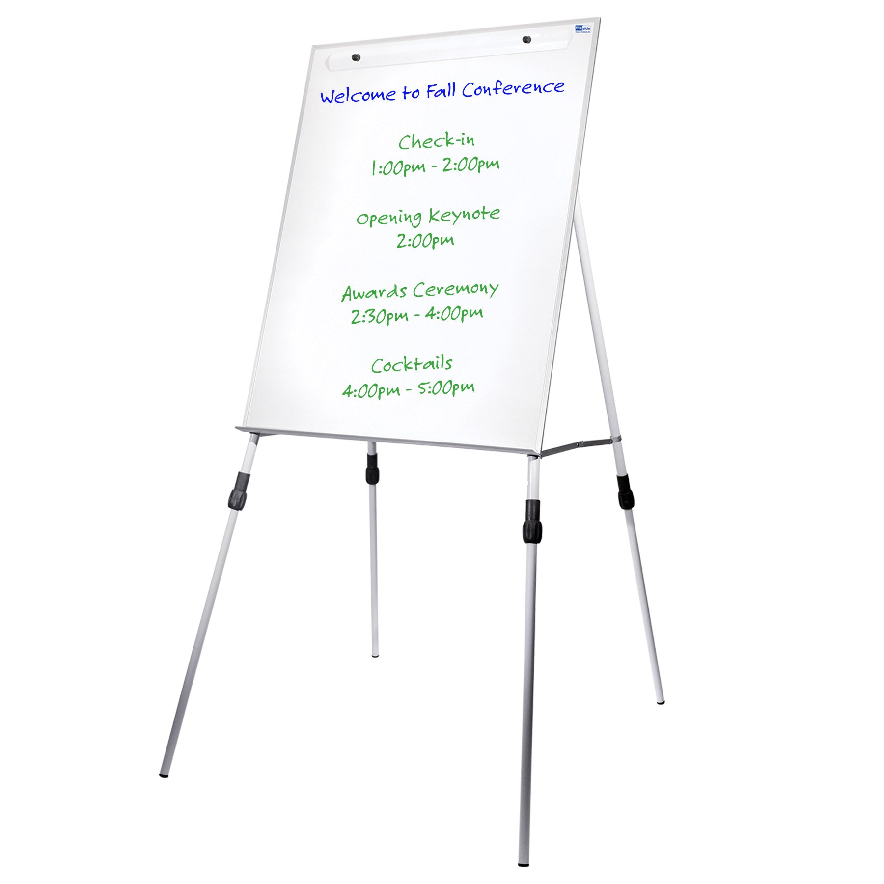 Dry Erase Easel with Adjustable Legs, 46" x 5" x 29.5"