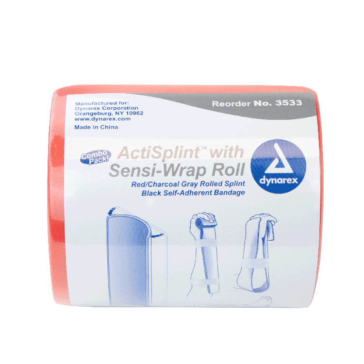ActiSplint with Sensi-Wrap Roll, 2" x 5 yd, Black, 50 pcs per Case