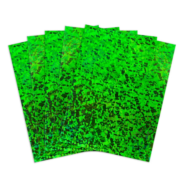 Holographic Card Stock - 8.5"x11" , 10pt, 5 Sheets, Menagerie - Green
