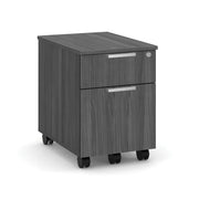 OfficeSource Laminate Mobile Box and File Pedestal - Coastal Gray