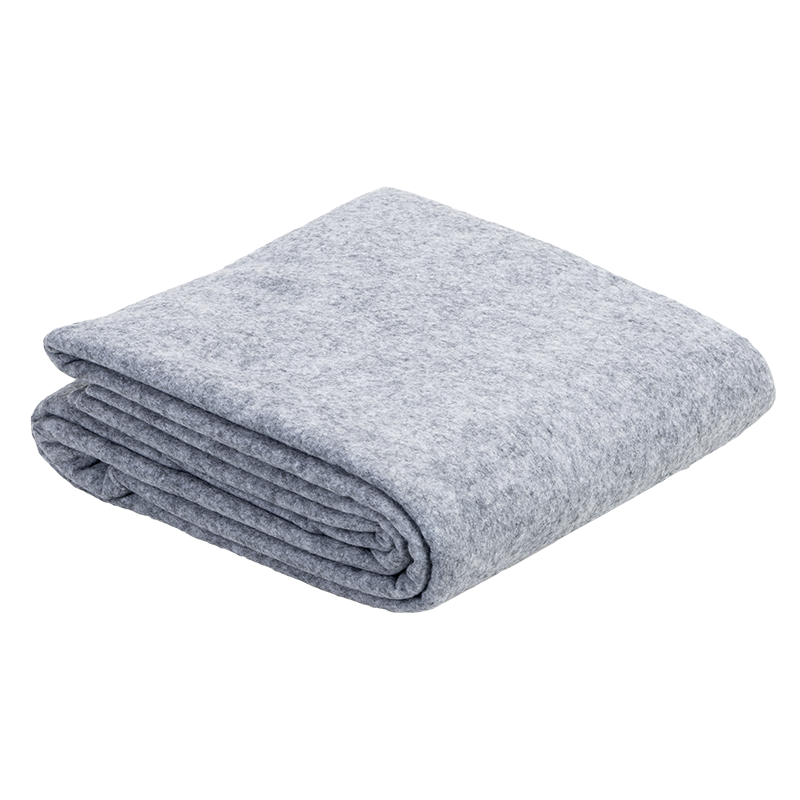 Disposable Grey Blanket - 100% Polyester, 60" x 80" - 24 Boxes per Case