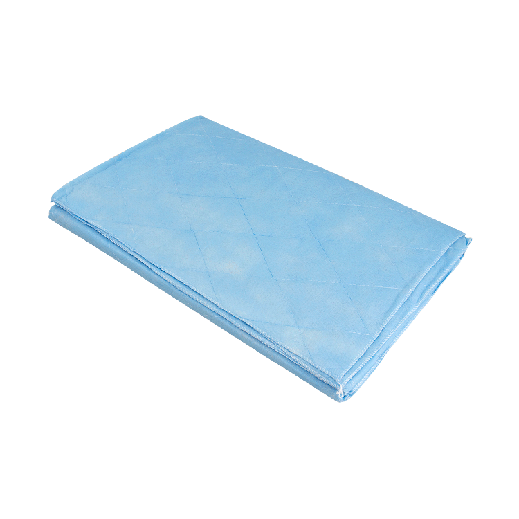 Disposable Blue Non-Woven Blanket, 44" x 84" - 30 Boxes per Case