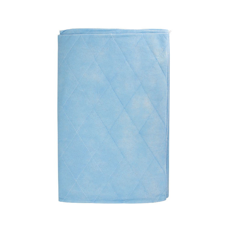 Disposable Blue Non-Woven Blanket, 44" x 84" - 30 Boxes per Case
