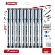 edding 1880 Drawliner - Set of 10 - Assorted