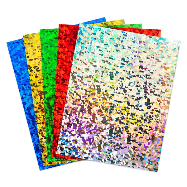 Holographic Card Stock - 8.5"x11" , 10pt, 25 Sheets, Mosaic - Assorted