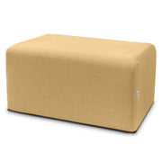 Jaxx Monroe Large Rectangular Foam Ottoman / Coffee Table, (36 x 18), Wheat Gold