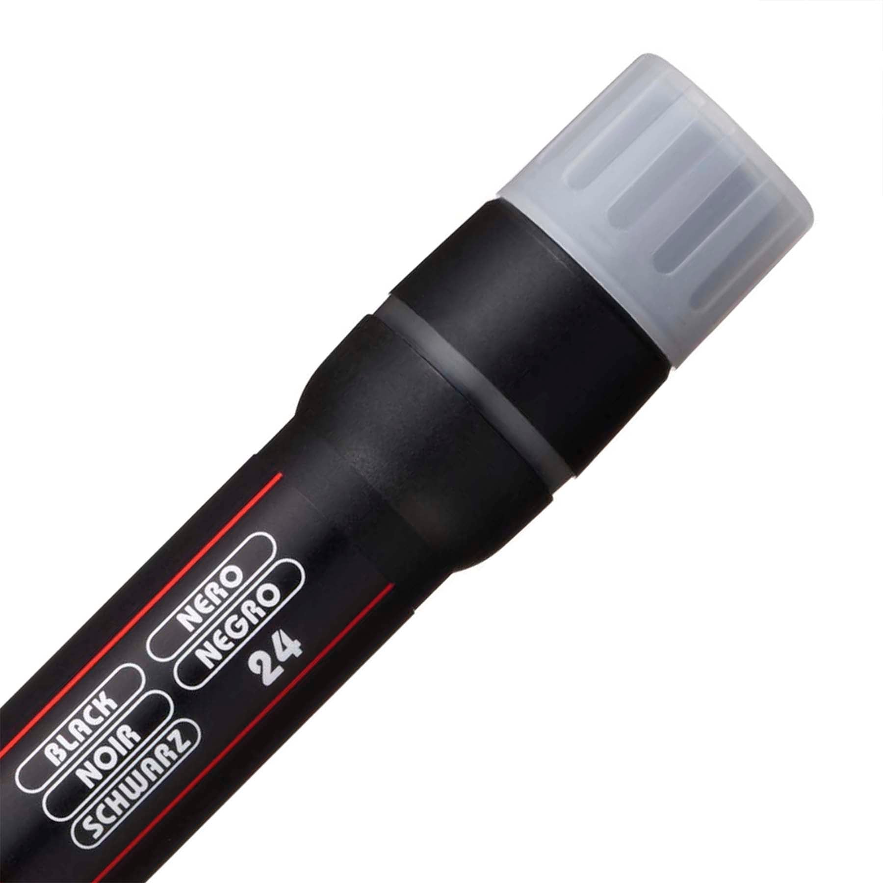 uni® POSCA PCF-350 Water-Based Paint Markers, Brush Tip (1-10mm), Black