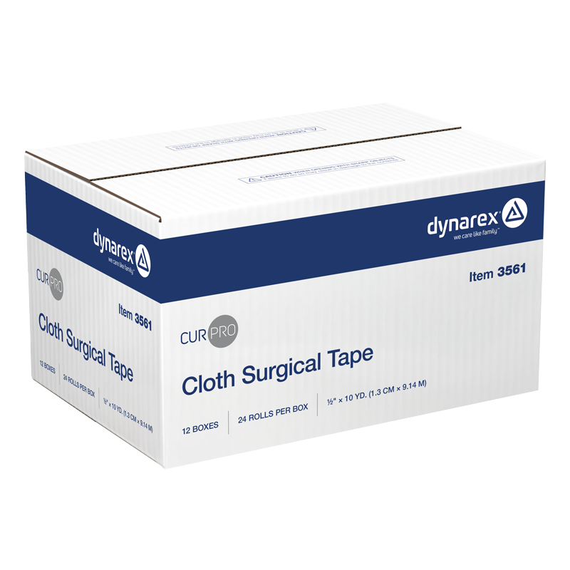 Cloth Surgical Tape, 1/2" x 10 yd- 24 pcs per Box/12 Boxes per Case