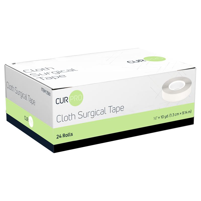 Cloth Surgical Tape, 1/2" x 10 yd- 24 pcs per Box/12 Boxes per Case