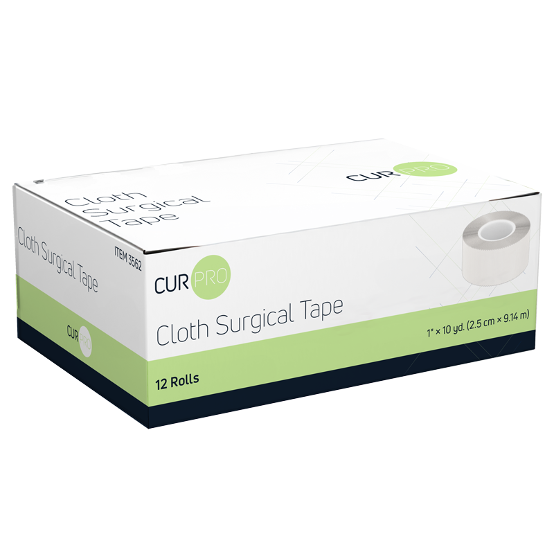 Cloth Surgical Tape, 1" x 10 yd - 12 pcs per Box/12 Boxes per Case