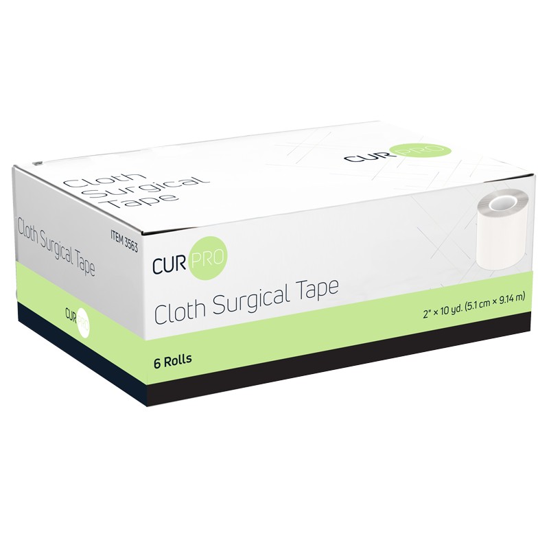 Cloth Surgical Tape, 2" x 10 yd - 6 pcs per Box/12 Boxes per Case