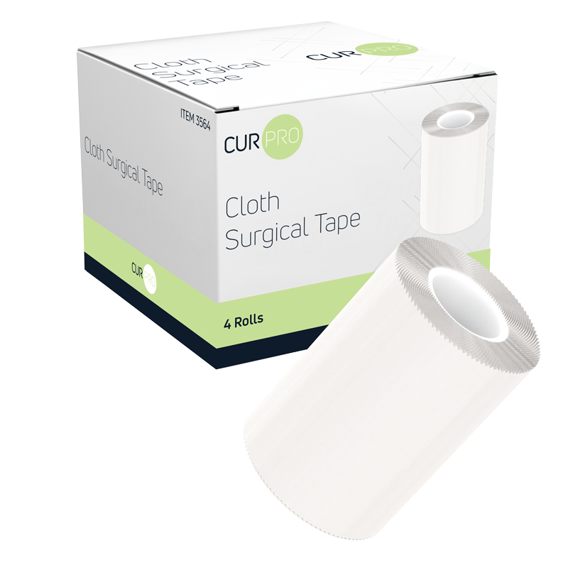 Cloth Surgical Tape, 3" x 10 yd - 4 pcs per Box/12 Boxes per Case