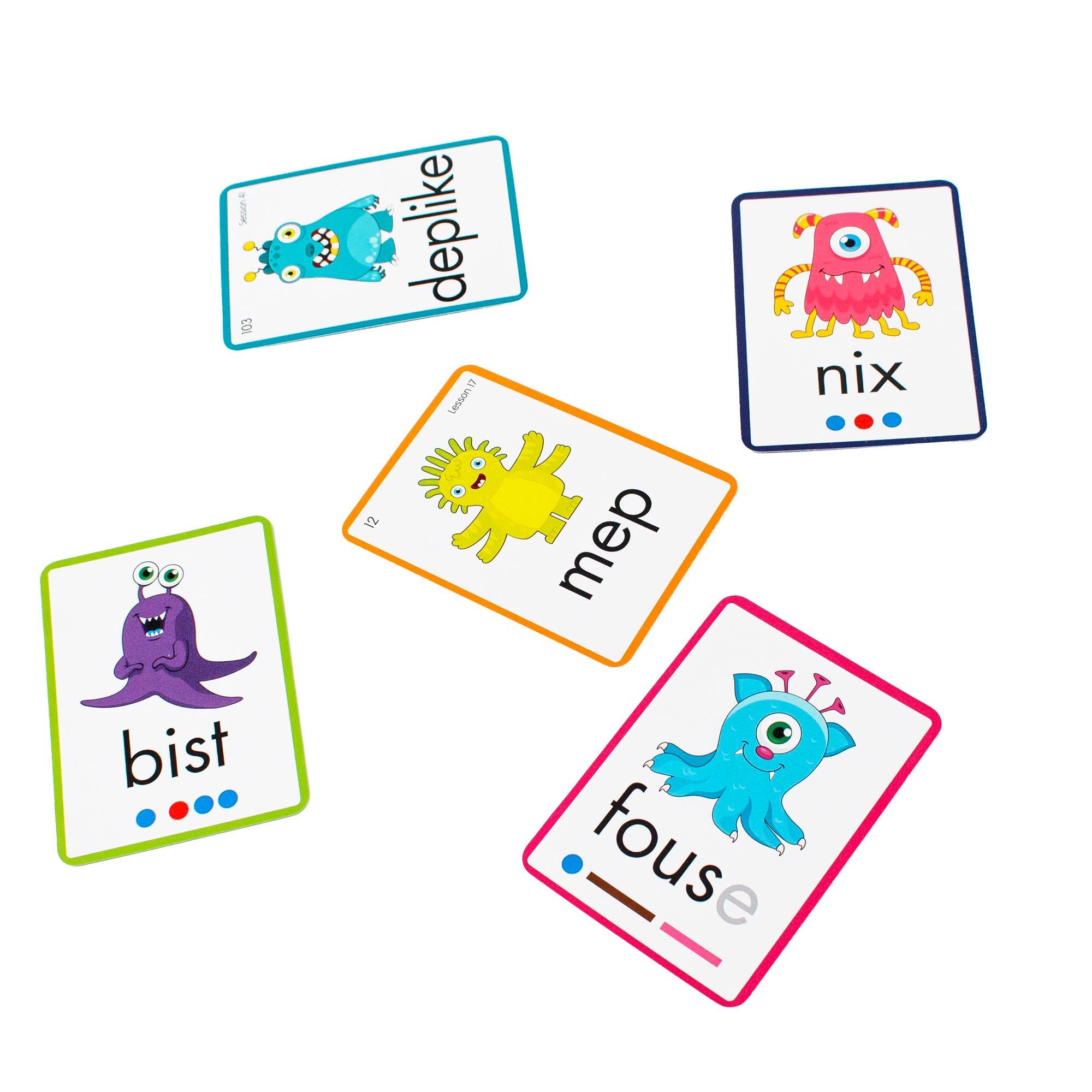 Rainbow Phonics Alien Word Cards, Non-Words