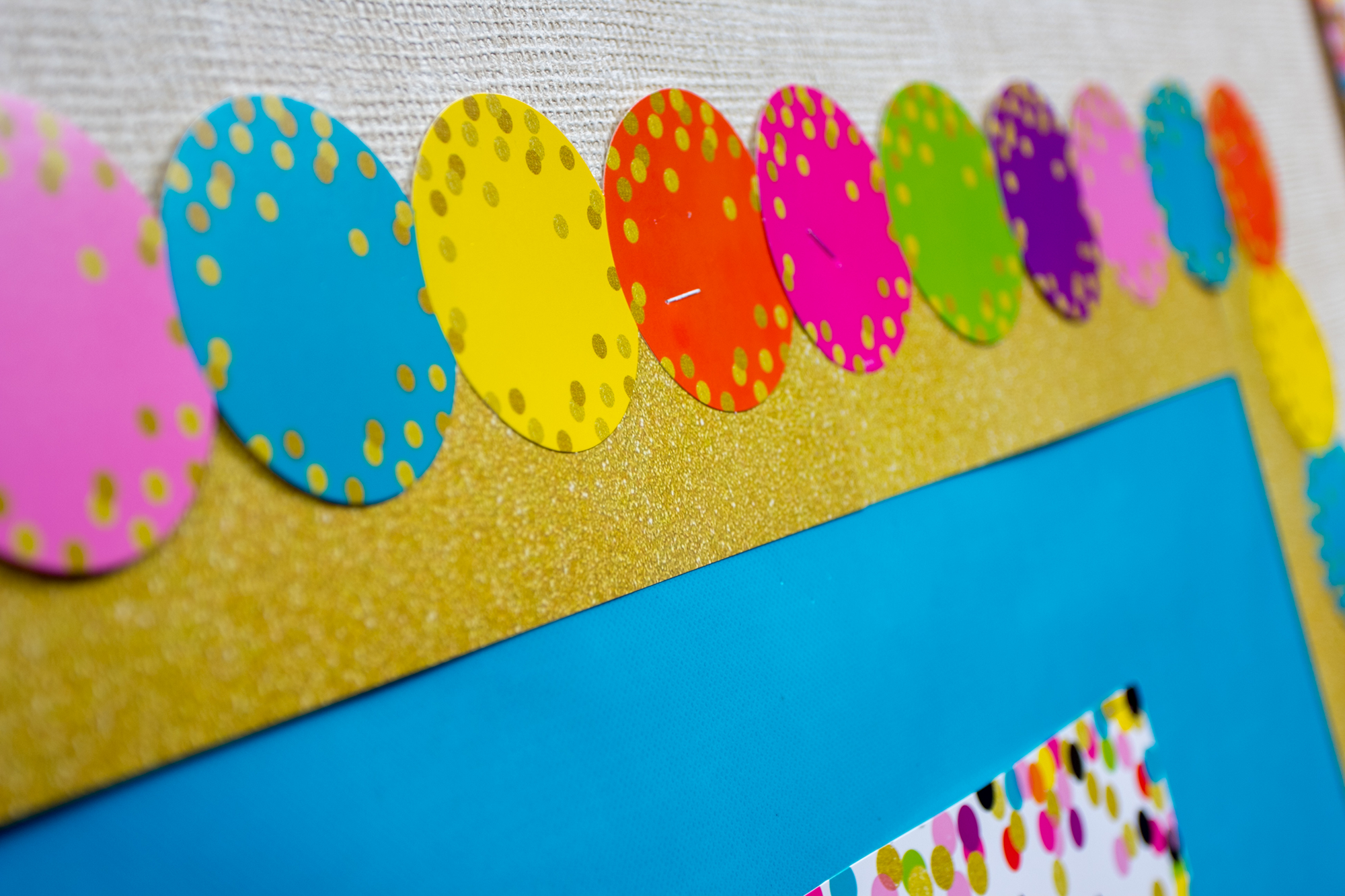 Confetti Circles Die-Cut Border Trim