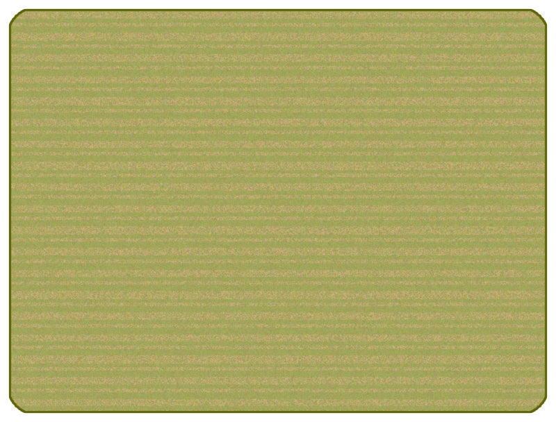 KIDSoft Subtle Stripes Tonal Solid Rug - 3ft x 4ft - Rectangle - Green Tan