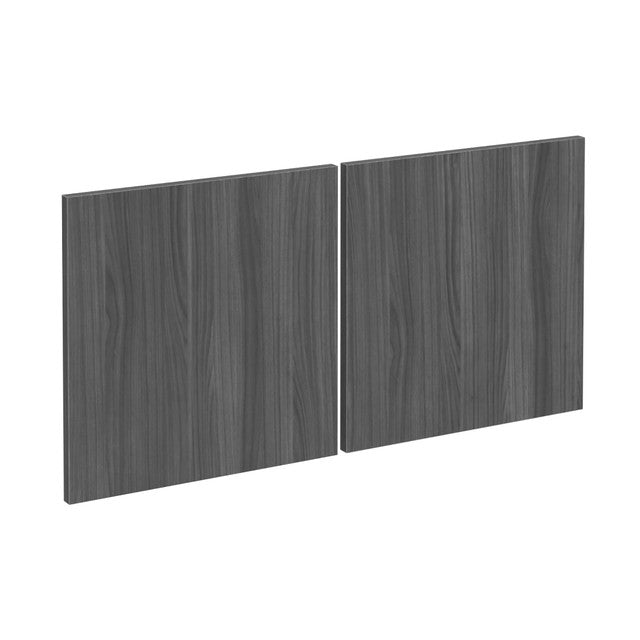 OfficeSource  Optional Laminate Doors - For OS141OH or OS209OH Open Hutch - Coastal Gray