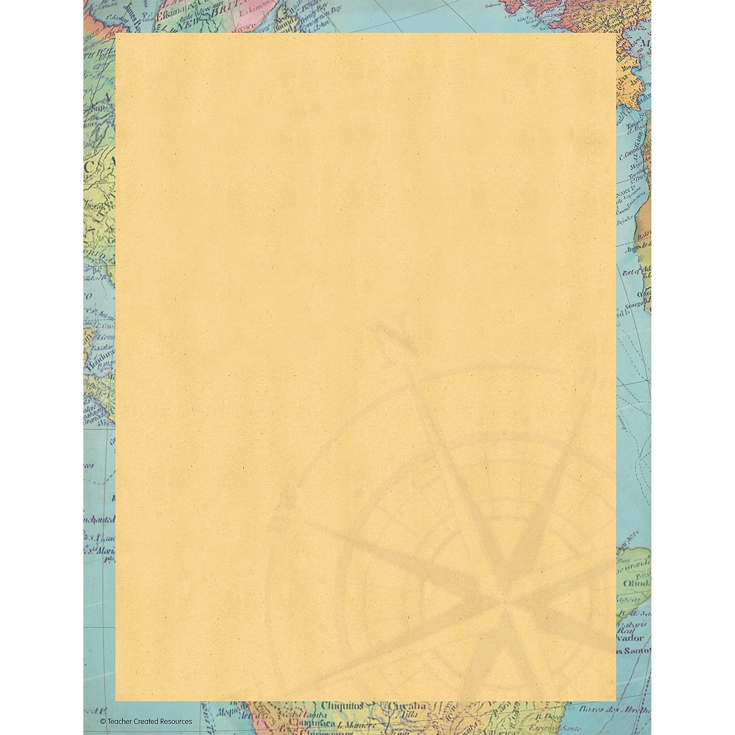 Travel the Map Computer Paper