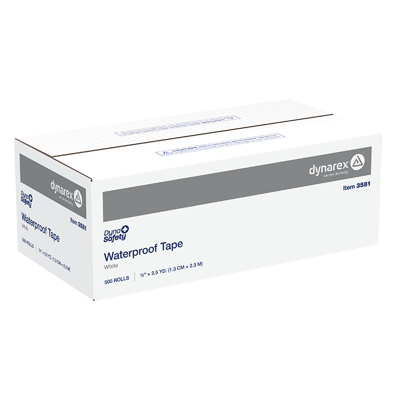 Waterproof Tape, 1/2" x 2.5yds - 500 Boxes per Case