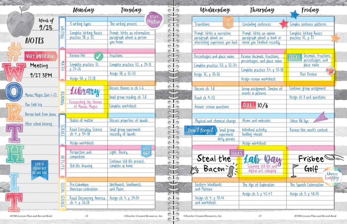Watercolor Lesson Plan and Record Book