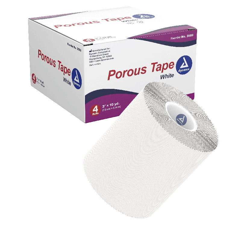 Porous Tape, 3" x 10 yd - 4 pcs per Box/12 Boxes per Case