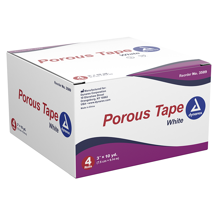 Porous Tape, 3" x 10 yd - 4 pcs per Box/12 Boxes per Case