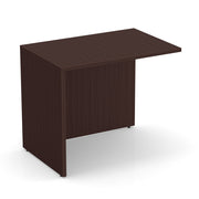 OfficeSource Laminate Reversible Return - 30"W x 24"D - Mahogany