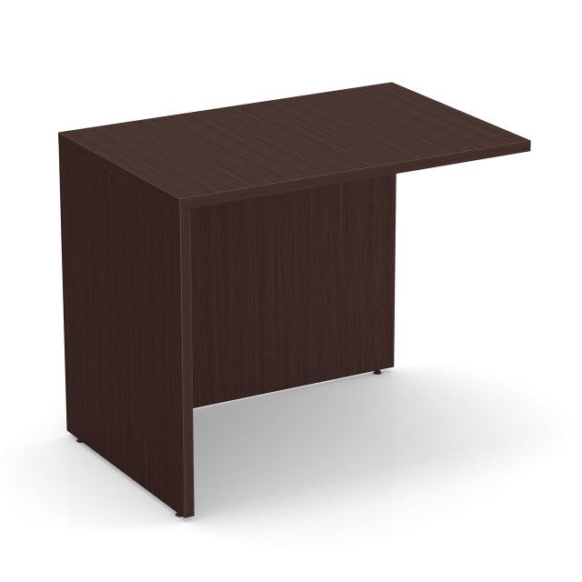 OfficeSource Laminate Reversible Return - 30"W x 24"D - Mahogany
