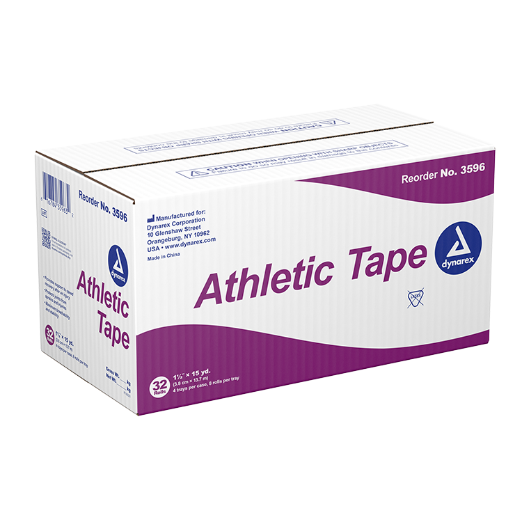 Athletic Tape, 1.5" x 15 yd- 8 pcs per Box/4 Boxes per Case