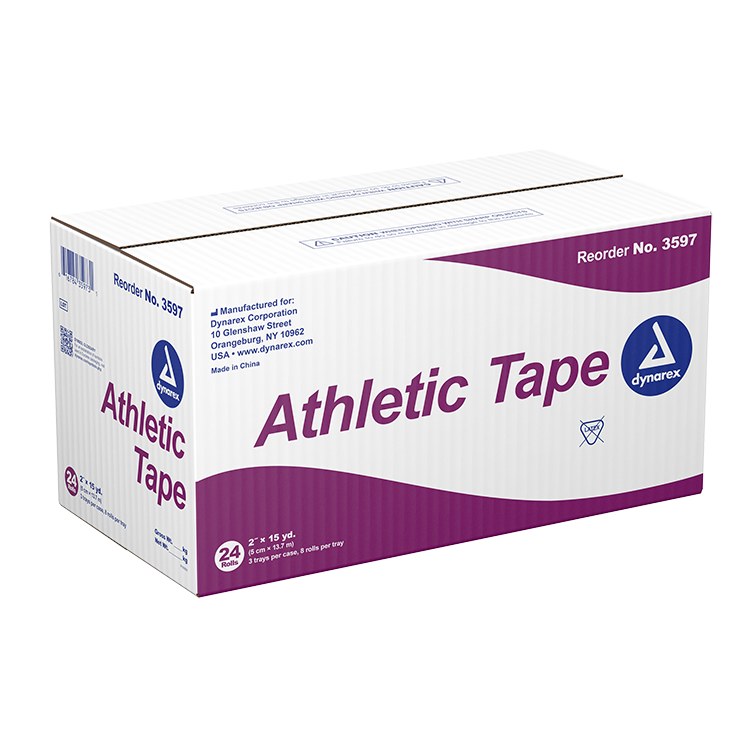 Athletic Tape, 2" x 15 yd- 8 pcs per Box/3 Boxes per Case