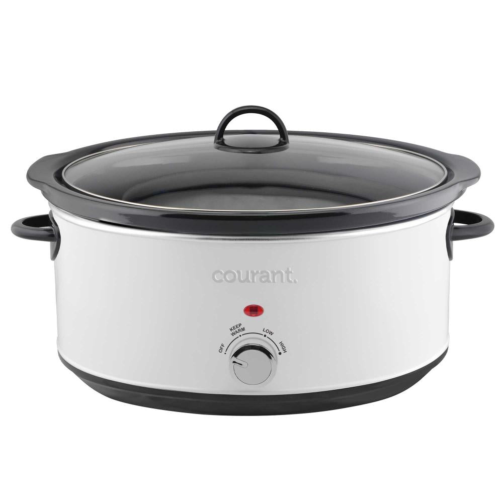 Courant Courant 7 Quart Oval Slow Cooker - White