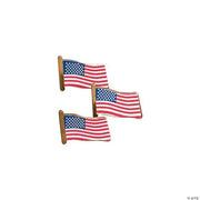 Usa Flag Clutch Pins - 72 Pieces